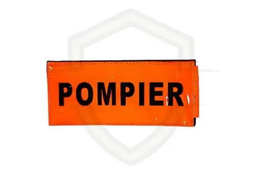 Brassard Orange POMPIER – Haute Visibilité