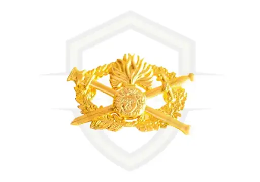 Insigne Métallique-Finition Or et Argent