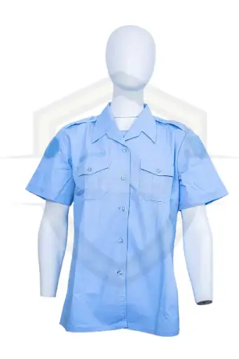 Chemisette Bleue – Femme avec Velcro